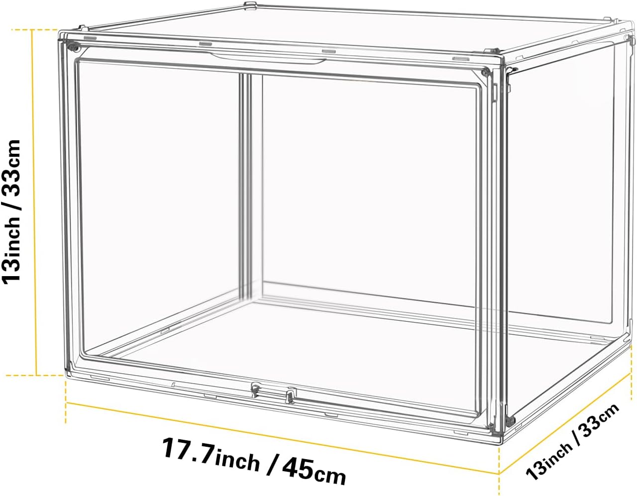Clear Stackable Mini Greenhouse Houseplant Display Case Prop Box