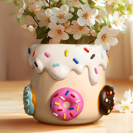 Donut Sweets Planter Flower Pot