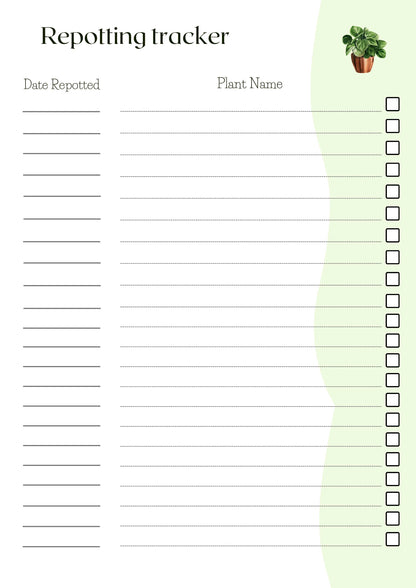 Houseplant Planner & Journal (Printable PDF)