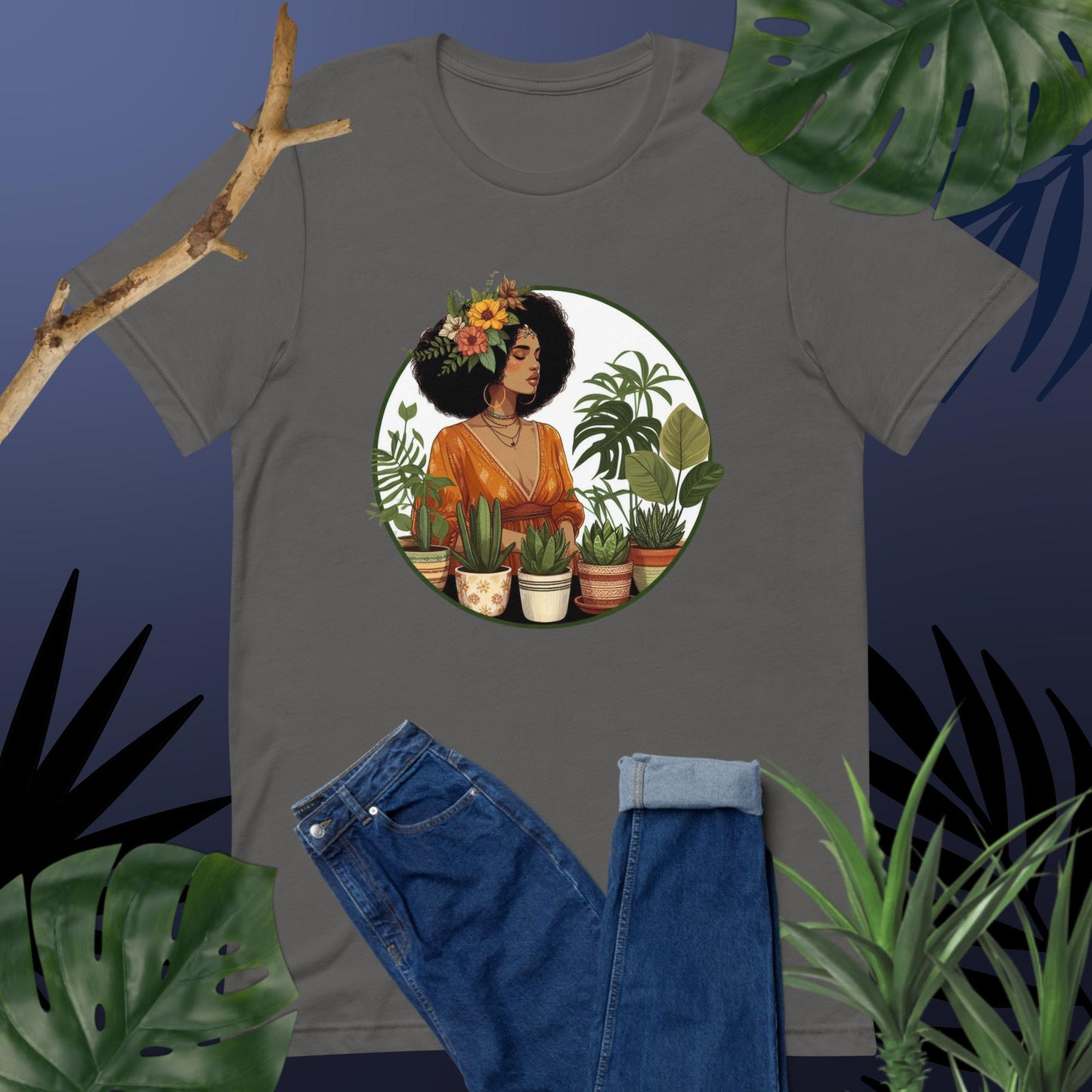 Plants + Boho = Vibe! T-Shirt | Boho Design 6 | 14 Colors