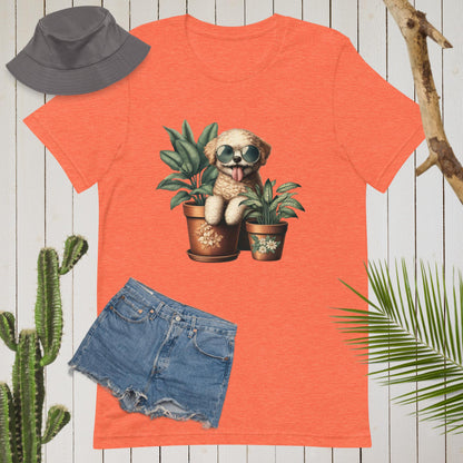 Plants + Paws = Life! T-Shirt | Dog Design 2 | 13 Colors