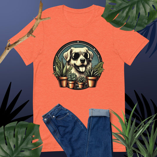 Plants + Paws = Life! T-Shirt | Dog Design 3 | 13 Colors