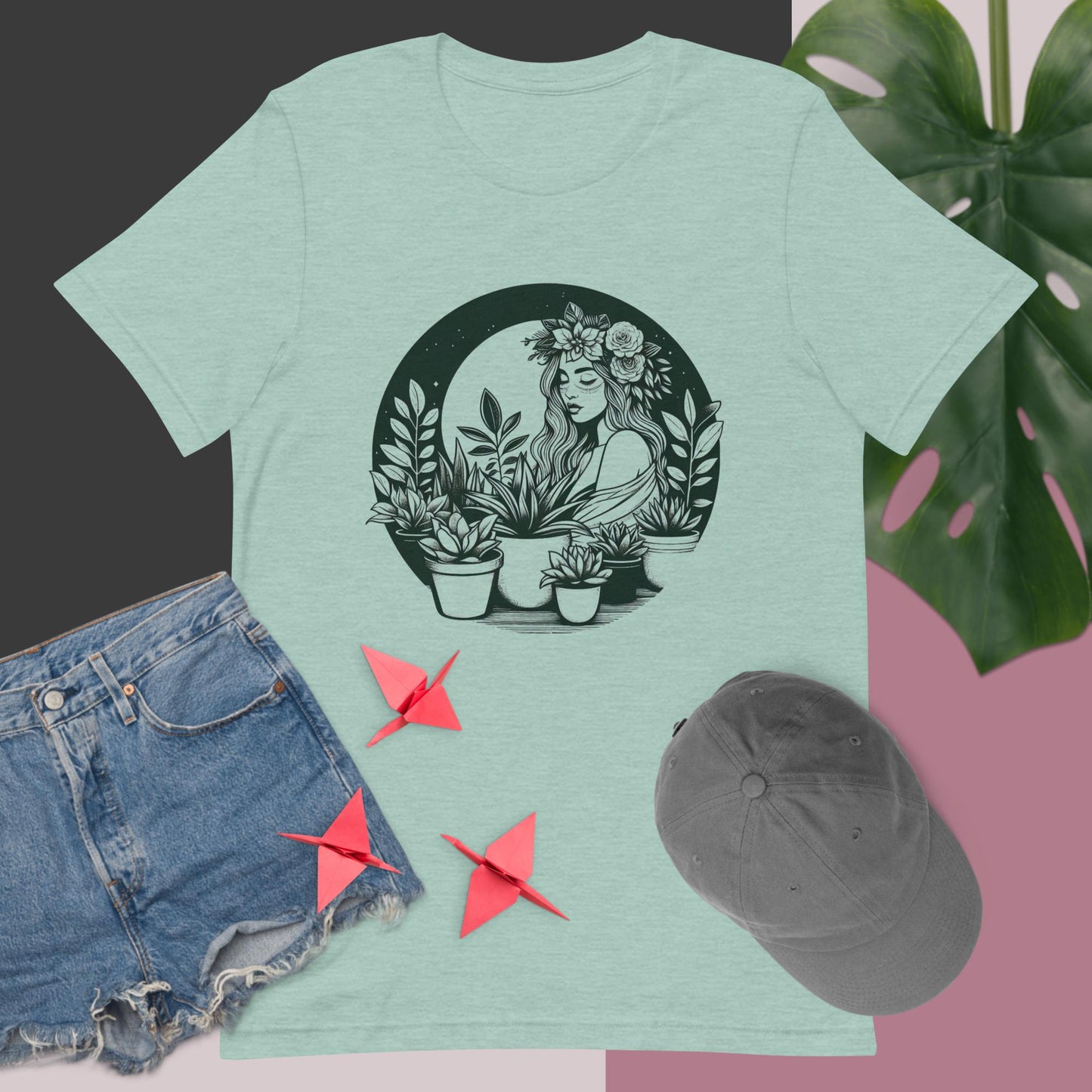 Plants + Boho = Vibe! T-Shirt | Boho Design 4 | 6 Colors